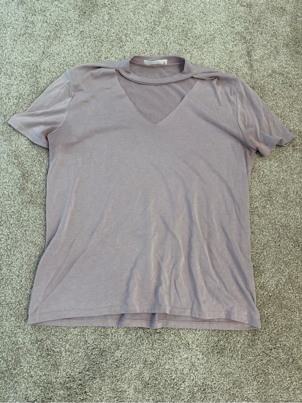 lavender field Mauve V-Neck Tee